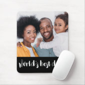 Die beste Vater-Typografie der Welt mit Foto und N Mousepad (Mit Mouse)