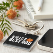 Die beste Vater-Typografie der Welt | Schlüsselanh Schlüsselanhänger (Vorderseite rechts)