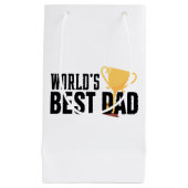 Die beste Vater-Typografie-Trophäe der Welt | Gesc Kleine Geschenktüte (Vorderseite)