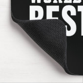 Die beste Vater-Typografie-Trophäe der Welt | Maus Mousepad (Ecke)