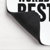 Die beste Vater-Typografie-Trophäe der Welt | Maus Mousepad (Ecke)