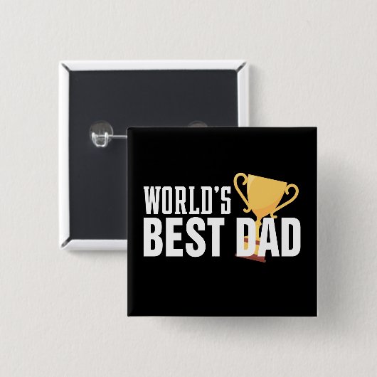 Die beste Vater-Typografie-Trophäe der Welt | Scha Button (Vorne & Hinten)