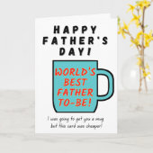 Die beste Vaterkarte der Welt - Vatertag Karte (Gelbe Blume)