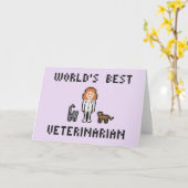 Die beste Veterinärkarte der Welt Karte (Gelbe Blume)