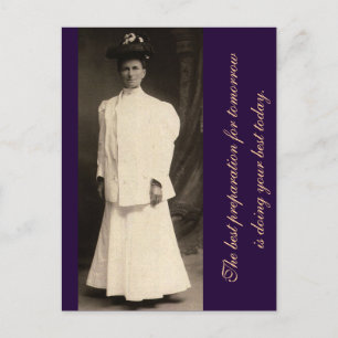 Die beste Vorbereitung für morgen... Postkarte