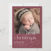 Die beste Weihnachtsfeiertage Ankündigung (Vorderseite)