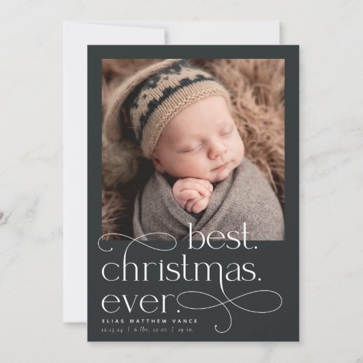 Die beste Weihnachtsfeiertage Ankündigung (Vorderseite)