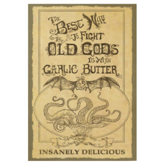 Die beste Weise, die alten Götter zu kämpfen Holzposter