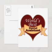 Die beste Zahnärztin der Welt Postkarte (Vorne/Hinten)
