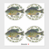 Die beste Zeit, Blauer Gillefisch zu fischen Aufkleber (Blatt)