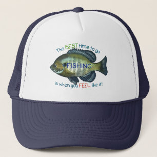 Die beste Zeit für den Fischfang Bleichfisch Truckerkappe