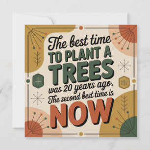Die beste Zeit, um einen Baum zu pflanzen, war vor Karte