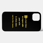 Die beste Zeit, um mit Ihrer Ehefrau zu streiten Case-Mate iPhone Hülle (Rückseite (Horizontal))