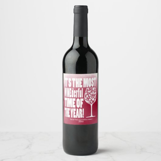 Die beste Zeit, Urlaub Weinetikett (Vorderseite)