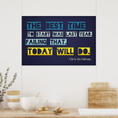Die beste Zeit zum Starten (Große Vorlage bearbeit Poster (Küche)