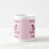 Die beste Zwillingsschwester der Welt (Schmetterli Kaffeetasse (Mittel)
