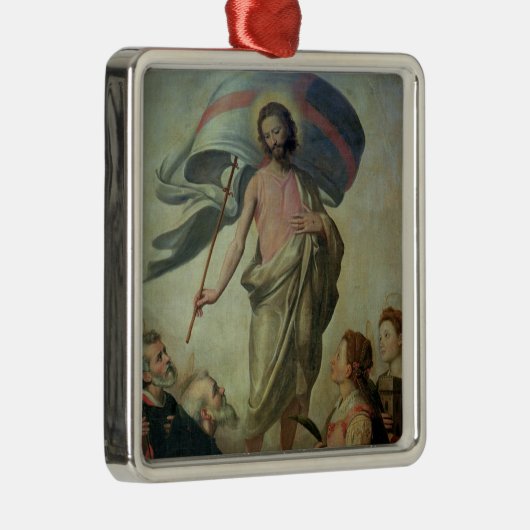 Die Besteigung von Christus, 1595 (Öl auf Platte) Ornament Aus Metall (Rechts)