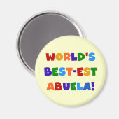 Die besten Abuela-Farbtücher der Welt Magnet (Vorderseite/Rückseite)