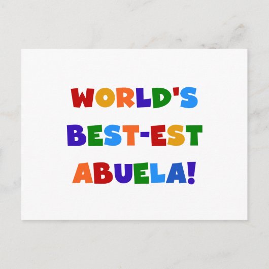 Die besten Abuela-Farbtücher der Welt Postkarte (Vorderseite)