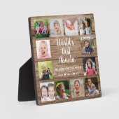 Die besten Abuela Grandkids 12 FotoCollage Fotoplatte (Vorderseite)