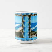 Die besten Ausblicke auf den Strand Gerahmt, Kaffeetasse (Mittel)