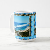 Die besten Ausblicke auf den Strand Gerahmt, Kaffeetasse (Vorderseite Links)