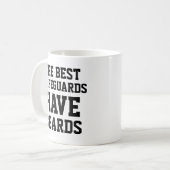 Die besten Bademeister sind mit Beards ausgestatte Kaffeetasse (Vorderseite Links)