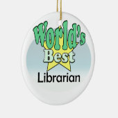 Die besten Bibliothekare der Welt Keramikornament (Rechts)