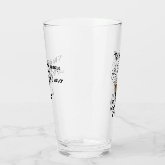 "Die besten Biere sind mit Freunden" Bier Glas (Rechts)