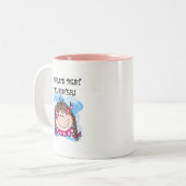 Die besten Big Sister Tshirts der brünetten Welt Zweifarbige Tasse (Vorderseite Links)