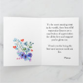 Die besten Blume der Welt für Tante - Linsentrübun Karte (Innenseite)