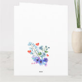 Die besten Blume der Welt für Tante - Linsentrübun Karte (Rückseite)