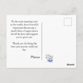 Die besten Blume der Welt für Tante - Linsentrübun Postkarte (Rückseite)