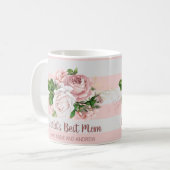 Die besten Blume der Welt für Vintage Rosa Rose Kaffeetasse (Vorderseite Links)