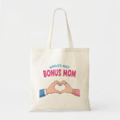 Die besten Bonus-Mama-Hands der Welt Tragetasche (Vorne)