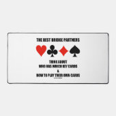 Die besten Bridge-Partner denken darüber nach, wer Schreibtischunterlage (Vorderseite)