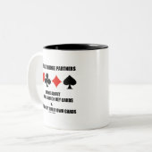 Die besten Bridge-Partner denken darüber nach, wer Zweifarbige Tasse (Vorderseite Links)