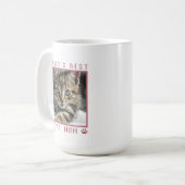 Die besten Cat Mama Pet Foto Pink Paw Prints der W Kaffeetasse (Vorderseite Links)