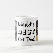 Die besten Cat Vater der Welt Personalisierte Foto Kaffeetasse (Mittel)