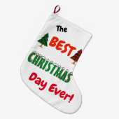 Die besten CHRISTMAS aller Zeiten! Großer Weihnachtsstrumpf (Vorderansicht (hängend))