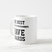 Die besten Computerprogrammierer haben Beards Kaffeetasse (Vorderseite Links)