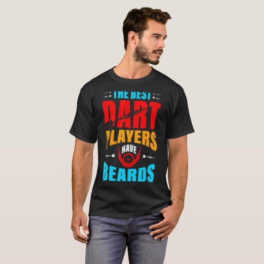 Die besten Dart-Spieler haben Bärte von Dart Pl T-Shirt (Vorne ganz)