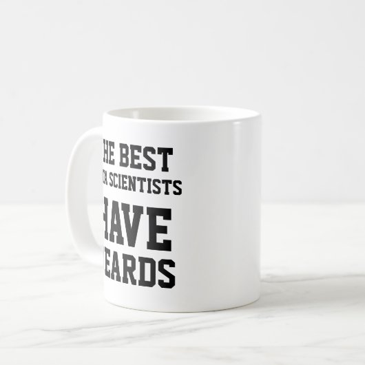 Die besten Datenwissenschaftler haben Beards Kaffeetasse (Vorderseite Links)