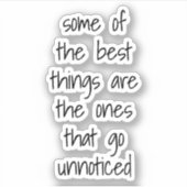 Die besten Dinge, die speziell für den Vinyl-Aufkl Aufkleber (Vorderseite)