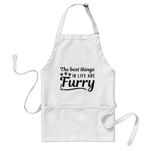 Die besten Dinge Furry Schürze (Vorne)