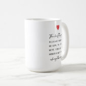 Die besten Dinge im Leben | Herzliche Feiertage  Kaffeetasse (VorderseiteRechts)