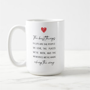 Die besten Dinge im Leben   Herzliche Feiertage  Kaffeetasse