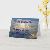 Die besten Dinge im Leben Karte (Gelbe Blume)