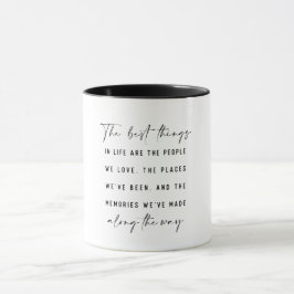 Die besten Dinge im Leben schöne Zitat Tasse