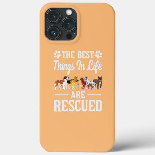 Die besten Dinge im Leben sind gerettete Tiere Hun Case-Mate iPhone Hülle